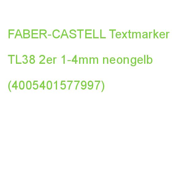 FABER-CASTELL Textliner 38 2 Stück Blister