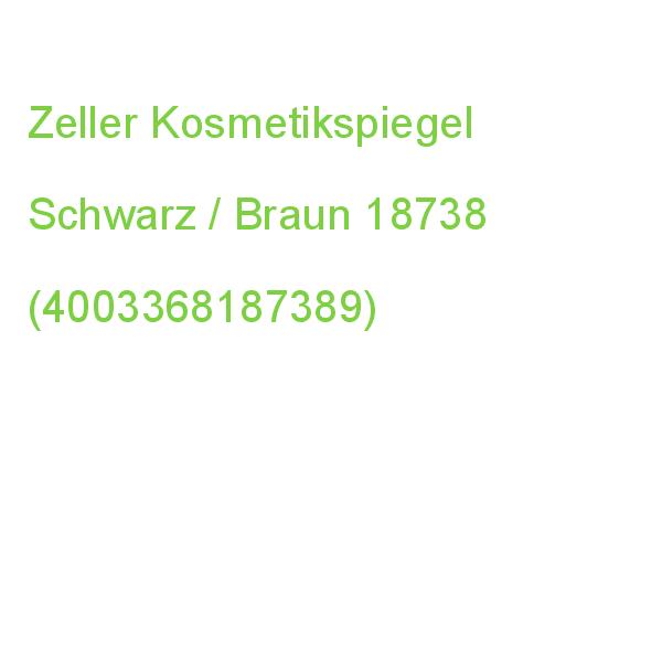 Zeller Kosmetikspiegel 18738 Schwarz (4003368187389)
