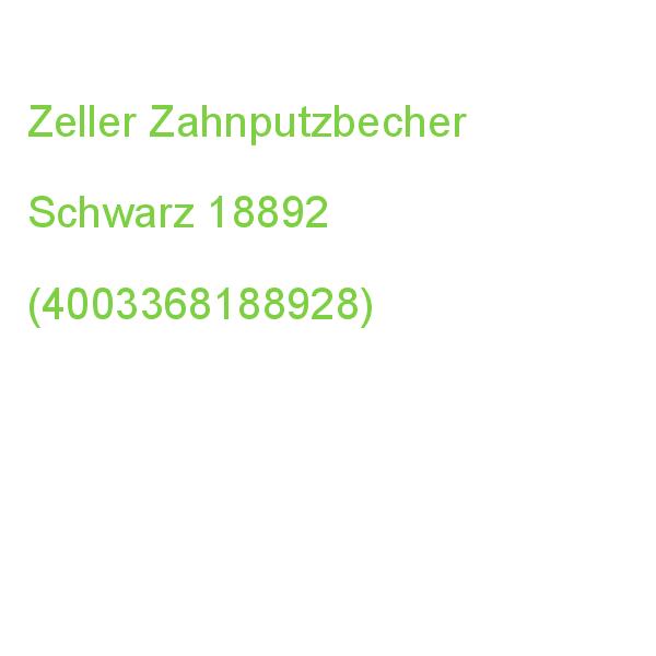 Zeller Zahnputzbecher Schwarz 18892 (4003368188928)