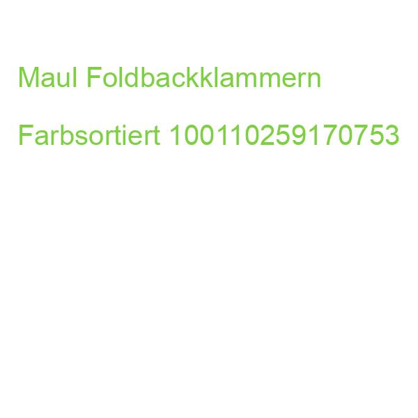 Maul Foldbackklammern Farbsortiert 100110259170753