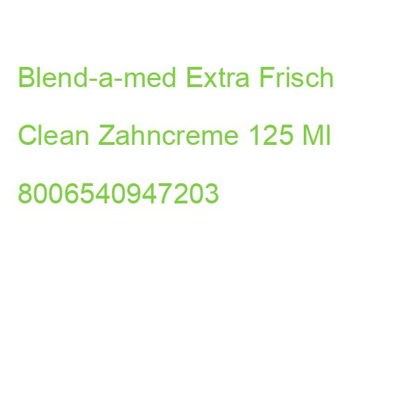 Blend-a-med Extra Frisch Clean Zahnpasta 125 Ml 8006540947203