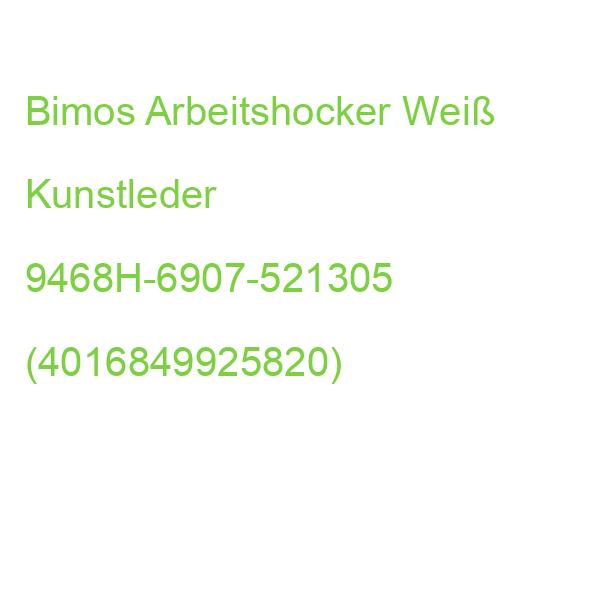 Bimos Arbeitshocker Weiß Kunstleder 9468H-6907-521305 (4016849925820)