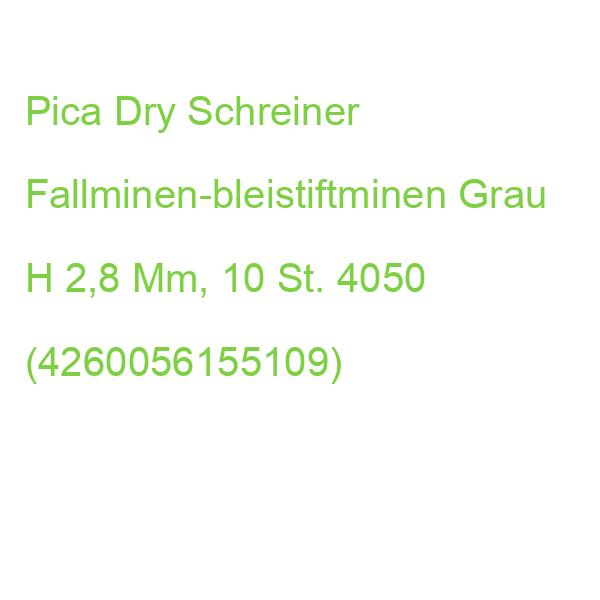 Pica Dry Schreiner 4050 Fallminen-bleistiftminen Grau H 2,8 Mm, 10 St. (4260056155109)