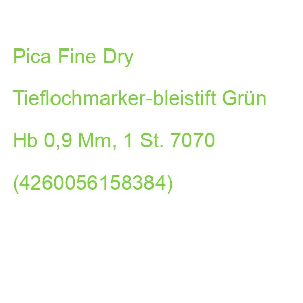 Pica Fine Dry 7070 Tieflochmarker-bleistift Grün Hb 0,9 Mm, 1 St. (4260056158384)