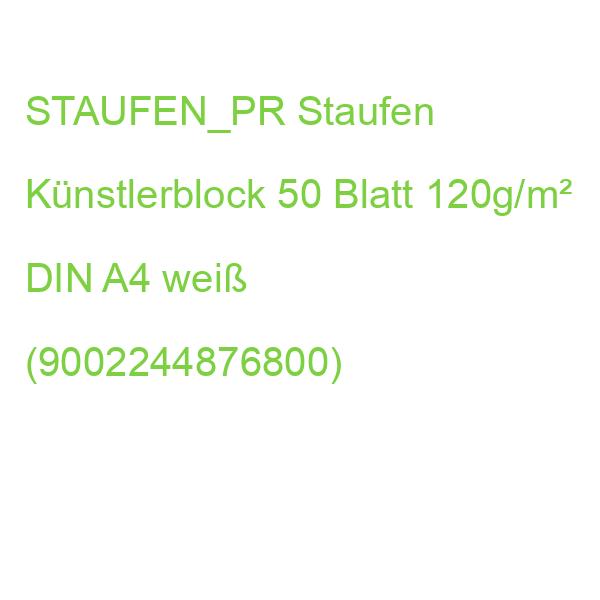 STAUFEN_PR Staufen Künstlerblock 50 Blatt 120g/m² DIN A4 weiß (9002244876800)