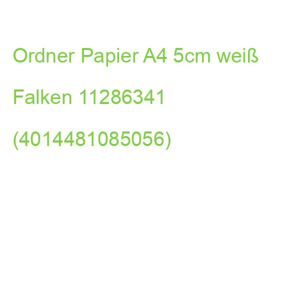 Recycolor-Ordner A4, 5 cm weiß Falken 11286341 (4014481085056)