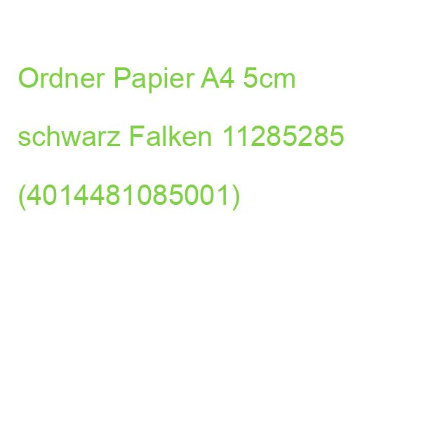 Recycolor-Ordner A4, 5 cm schwarz Falken 11285285 (4014481085001)