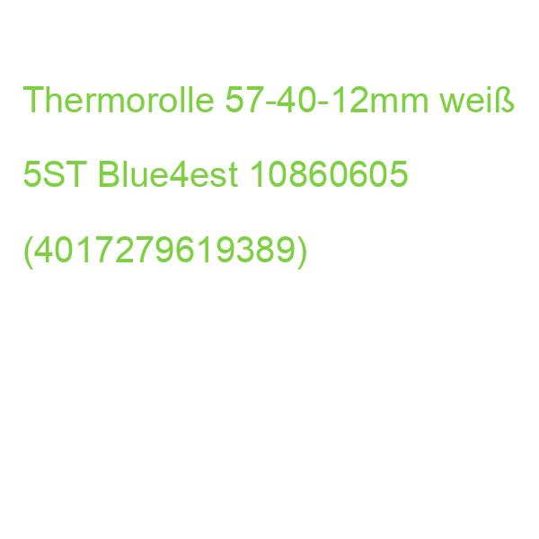 Öko Thermorolle 57-40-12mm 19 m weiß 5er Pack BLUE4EST 10860605 (4017279619389)