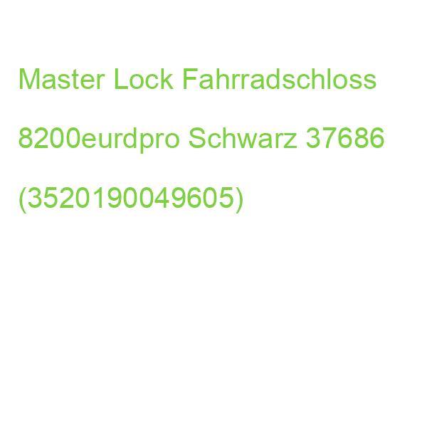 Master Lock Fahrradschloss 8200eurdpro Schwarz 36,0 Cm 37686 (3520190049605)