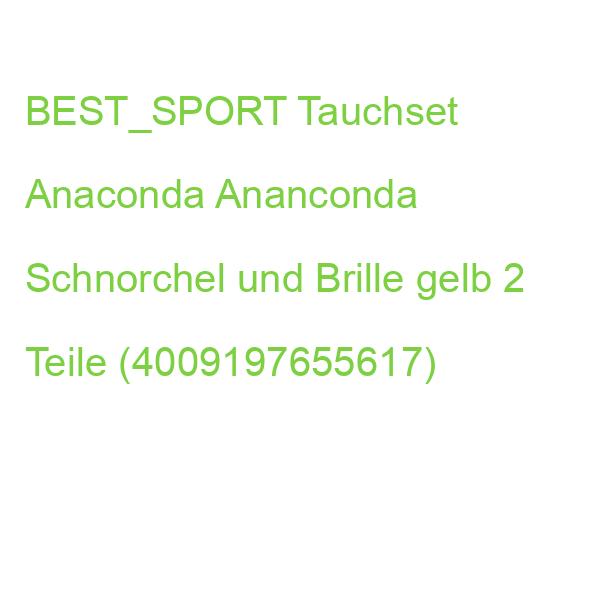 BEST_SPORT Tauchset Anaconda Ananconda Schnorchel und Brille gelb 2 Teile (4009197655617)