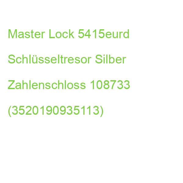 Master Lock 5415eurd Schlüsseltresor Silber Zahlenschloss (3520190935113)