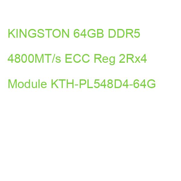 KINGSTON 64GB DDR5 4800MT/s ECC Reg 2Rx4 Module KTH-PL548D4-64G