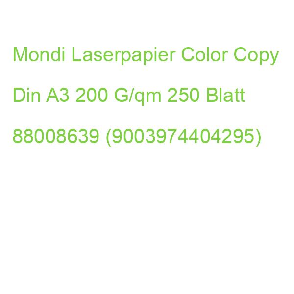 Mondi Laserpapier Color Copy Din A3 200 G/qm 250 Blatt 88008639 (9003974404295)