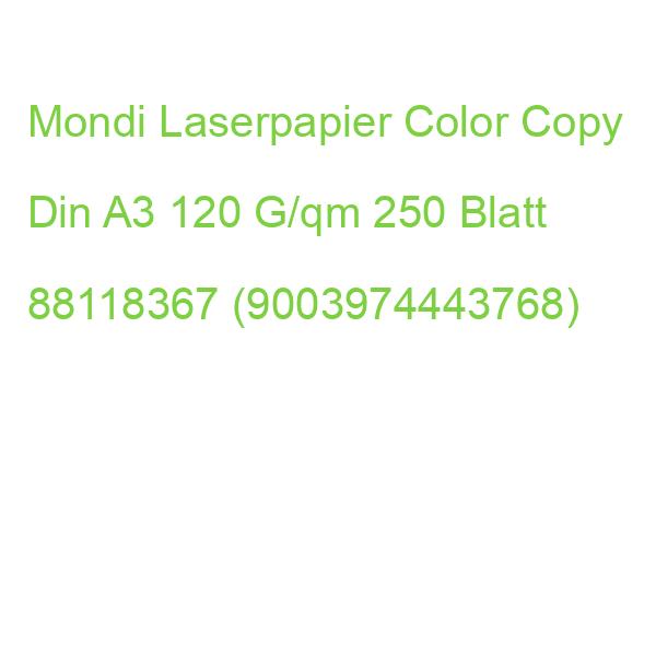 Mondi Laserpapier Color Copy Din A3 120 G/qm 250 Blatt 88118367 (9003974443768)