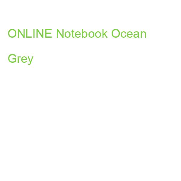ONLINE Notebook Ocean Grey