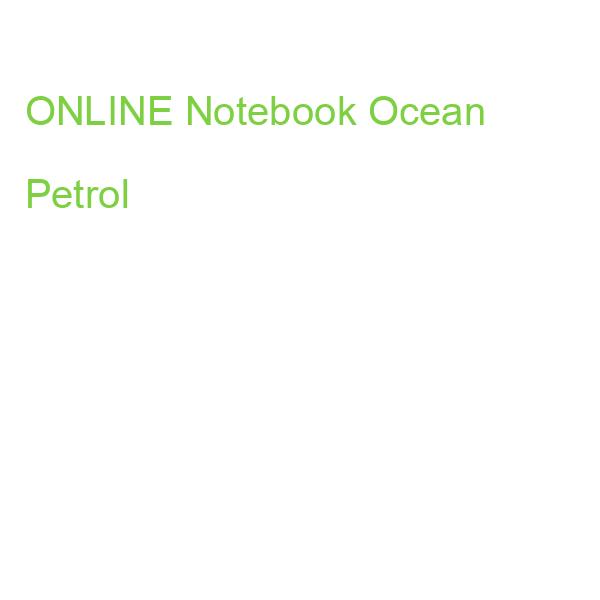 ONLINE Notebook Ocean Petrol