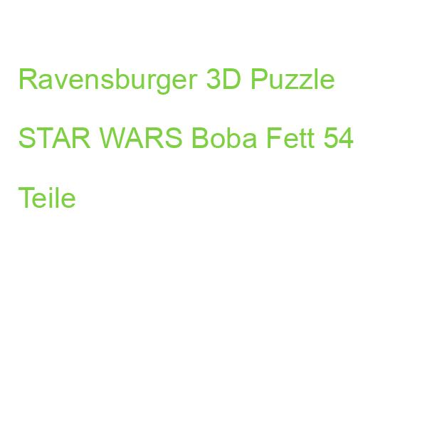 Ravensburger 3D Puzzle STAR WARS Boba Fett 54 Teile