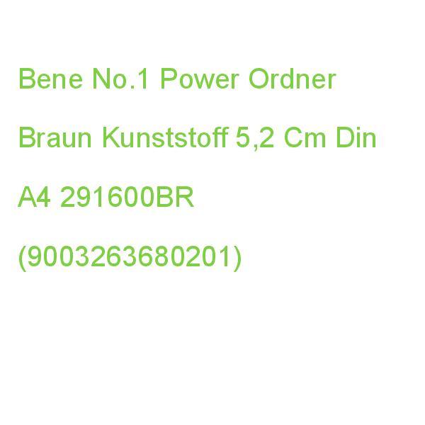 Bene No.1 Power Ordner Braun Kunststoff 5,2 Cm Din A4 291600BR (9003263680201)