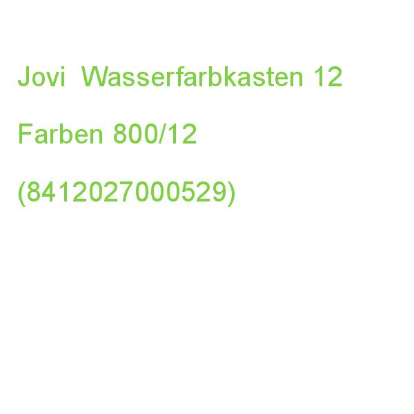 Jovi Wasserfarbkasten 12 Farben 800/12 (8412027000529)