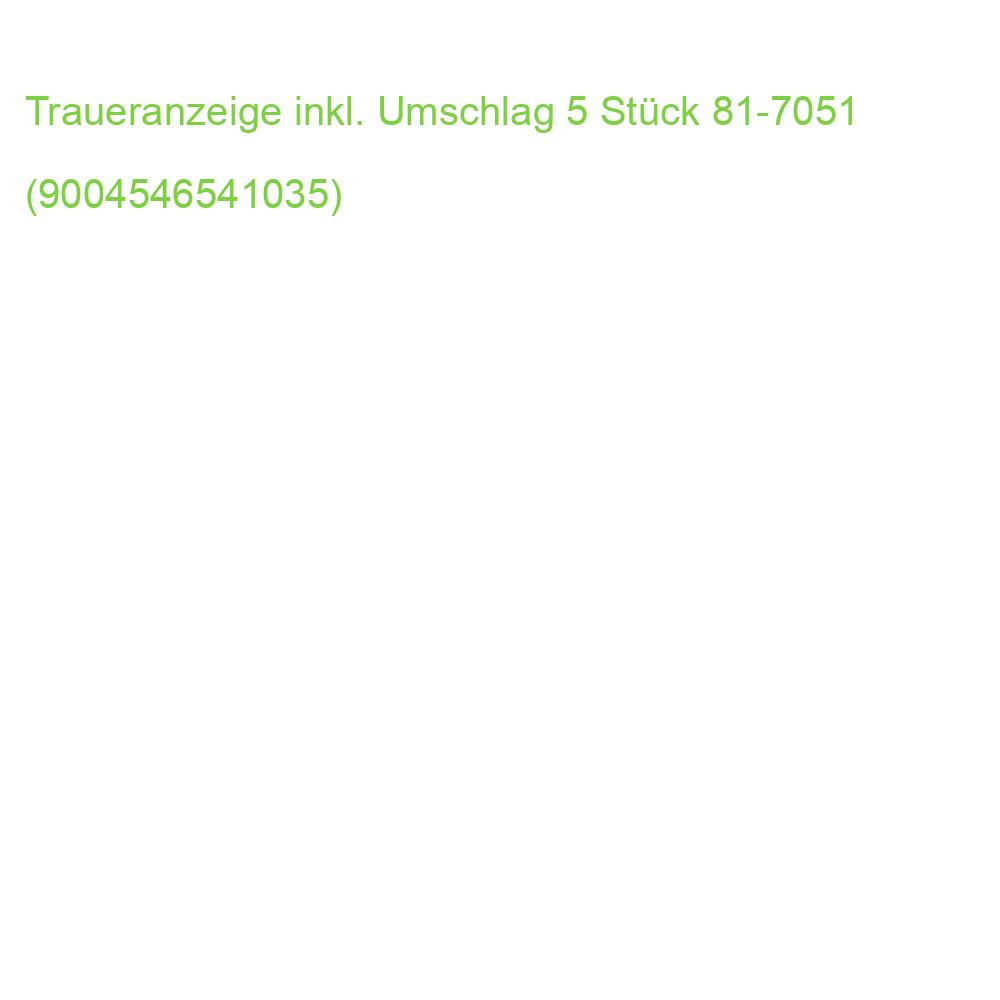 Traueranzeige inkl. Umschlag 5 Stück 81-7051 (9004546541035)