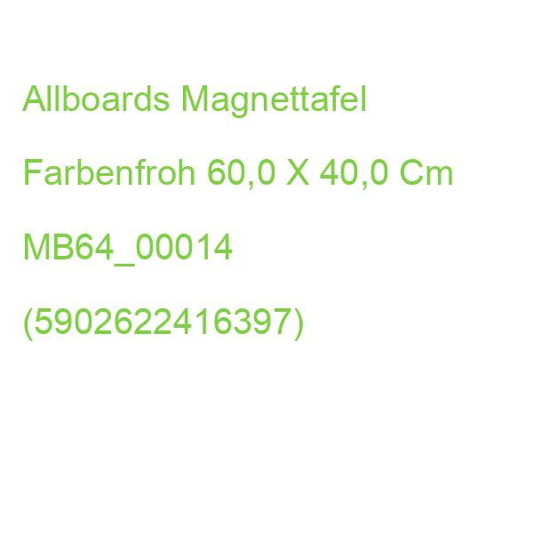 Allboards Magnettafel 60,0 X 40,0 Cm Farbenfroh MB64_00014 (5902622416397)