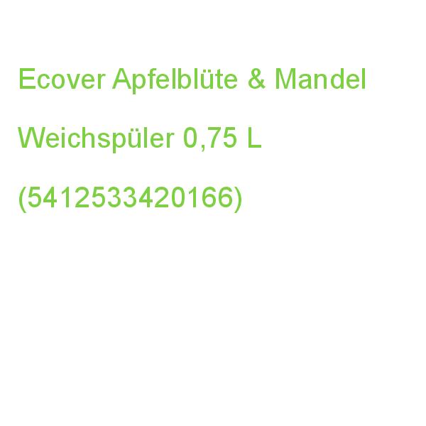 Ecover Apfelblüte & Mandel Weichspüler Flüssig, 0,75 L 4320476006 (5412533420166)