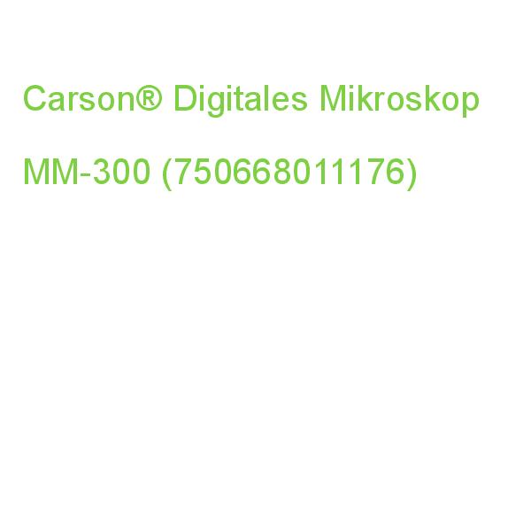 Carson Digitales Mikroskop Schwarz 60x - 120x MM-300 (0750668011176)
