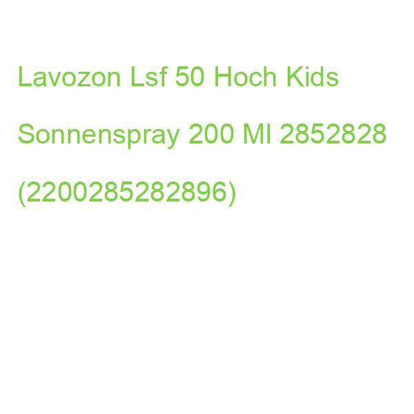 Lavozon Lsf 50 Hoch Kids Sonnenspray 200 Ml 2852828 (2200285282896)