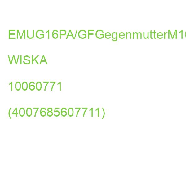 EMUG16PA/GFGegenmutterM16 WISKA 10060771 (4007685607711)