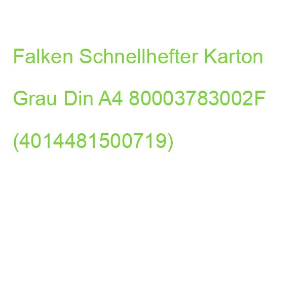 Falken Schnellhefter Karton Grau Din A4 80003783002F (4014481500719)