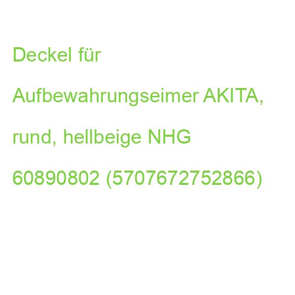 Deckel für Aufbewahrungseimer AKITA, rund, hellbeige NHG 60890802 (5707672752866)