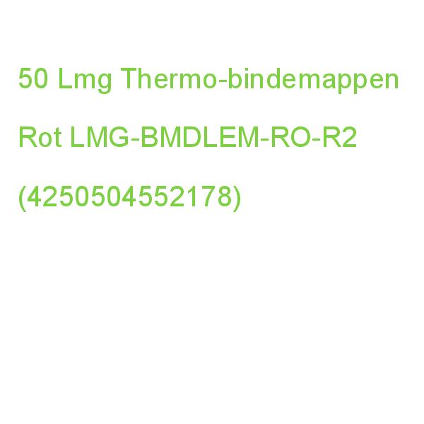 50 Lmg Thermo-bindemappen Dunkelrot Leinenkarton Für 15 - 20 Blatt LMG-BMDLEM-RO-R2 (4250504552178)