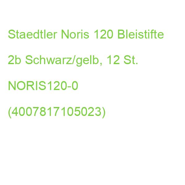 Staedtler Noris 120 Bleistifte 2b Schwarz/gelb, 12 St. NORIS120-0 (4007817105023)