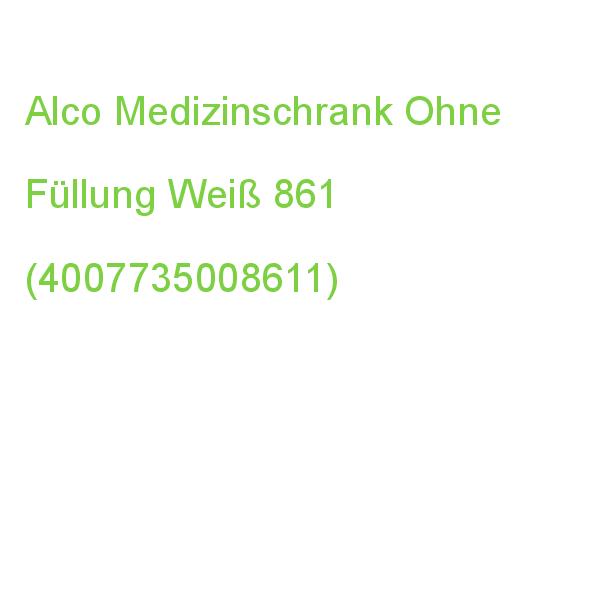 Alco Medizinschrank Ohne Füllung Weiß 861 (4007735008611)
