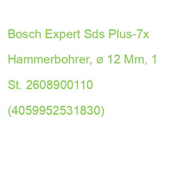 Bosch Hammerbohrer Expert Sds Plus-7x,  12,0 Mm, 1 St. 2608900110 (4059952531830)