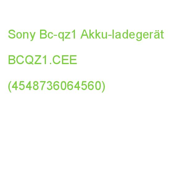Sony Bc-qz1 Akku-ladegerät BCQZ1.CEE (4548736064560)