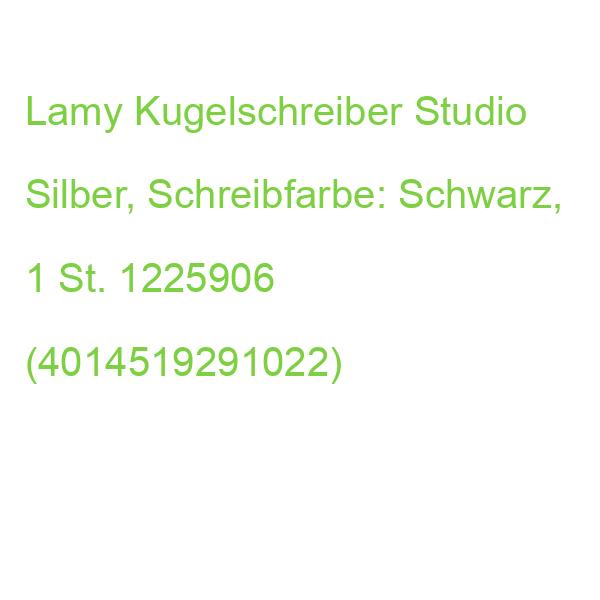 Lamy Kugelschreiber Studio Silber Brushed, Schreibfarbe: Schwarz, 1 St. 1225906 (4014519291022)