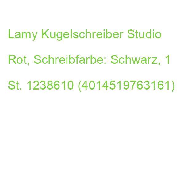 Lamy Kugelschreiber Studio Royalred Matt, Schreibfarbe: Schwarz, 1 St. 1238610 (4014519763161)