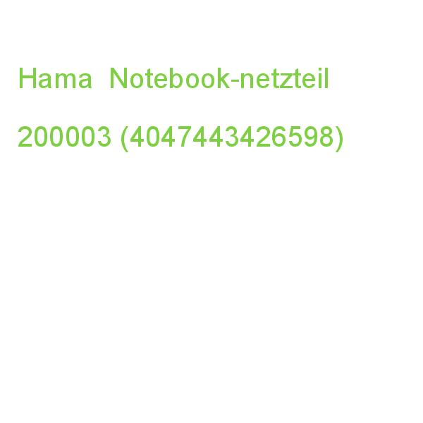 Hama Laptop-netzteil 00200003 90 W (4047443426598)