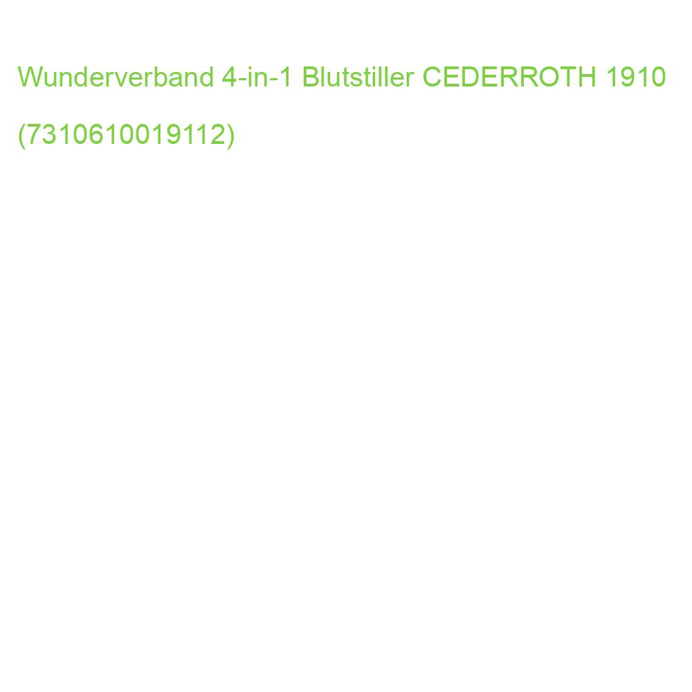 Wunderverband 4-in-1 Blutstiller CEDERROTH 1910 (7310610019112)