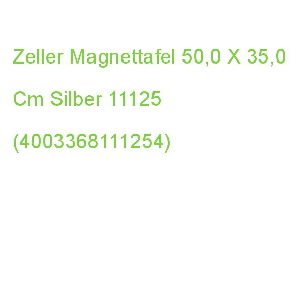 Zeller Magnettafel 50,0 X 35,0 Cm Silber 11125 (4003368111254)
