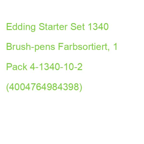Edding Starter Set 1340 Brush-pens Farbsortiert, 1 Pack 4-1340-10-2 (4004764984398)