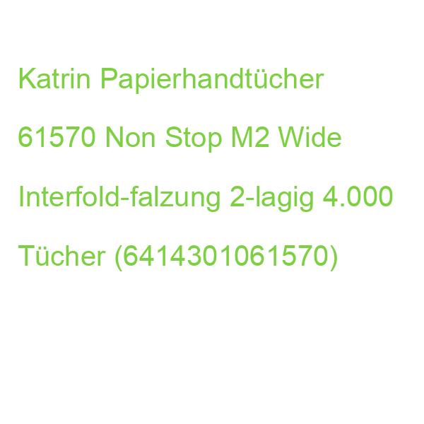 Katrin Papierhandtücher 61570 Non Stop M2 Wide Interfold-falzung 2-lagig 4.000 Tücher (6414301061570)