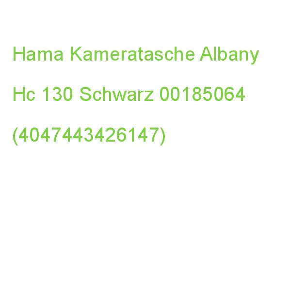 Hama Kameratasche Albany Hc 130 Schwarz 00185064 (4047443426147)