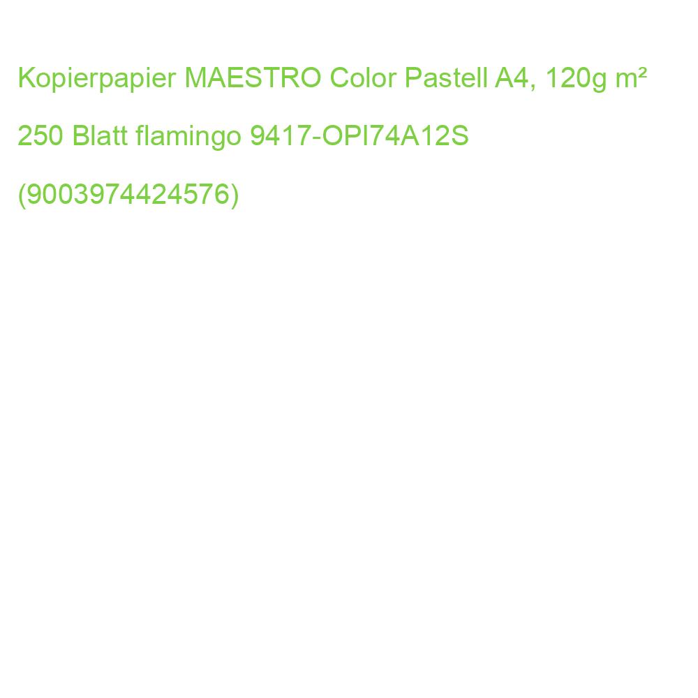 Kopierpapier MAESTRO Color Pastell A4, 120g m² 250 Blatt flamingo 9417-OPI74A12S (9003974424576)