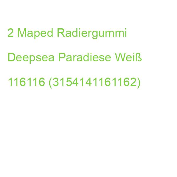 Maped Radiergummis Deepsea Paradise Weiß, 2 St. 116116 (3154141161162)