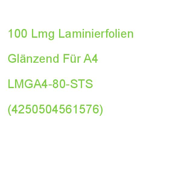 100 Lmg Sticky Side, Non Permanent Laminierfolien Glänzend Für A4 80 Micron Selbstklebender Rücken LMGA4-80-STS