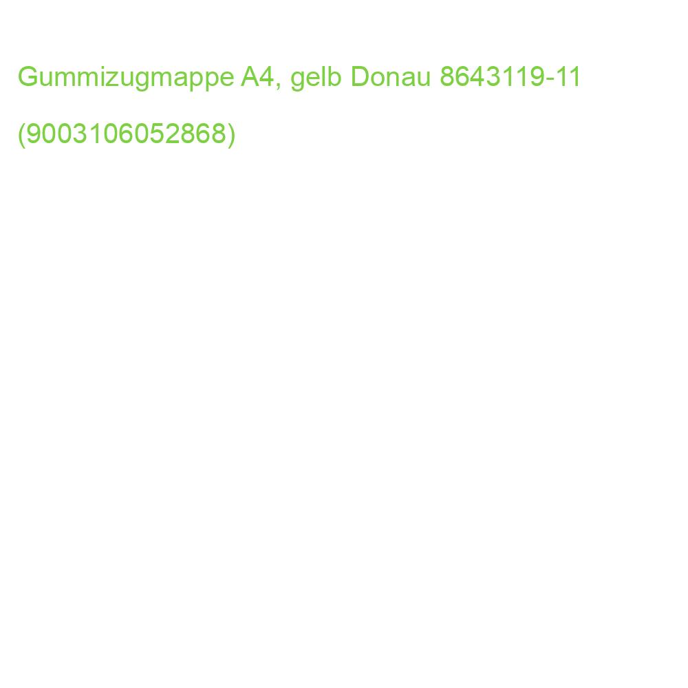 Gummizugmappe A4, gelb Donau 8643119-11 (9003106052868)