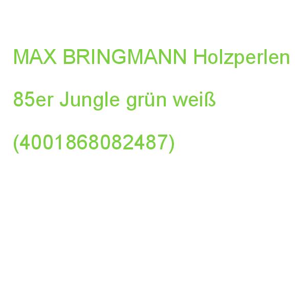 folia Holzperlen Jungle grün weiß 85 Stück