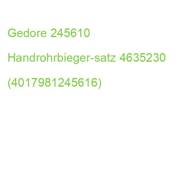 Gedore 245610 Handrohrbieger-satz 4635230 (4017981245616)